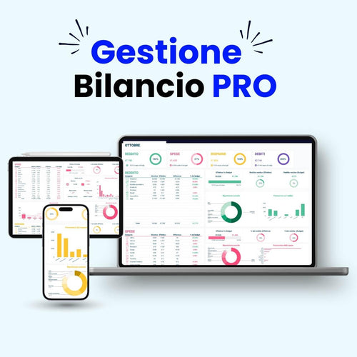 Template Excel PRO per gestione bilancio e spese mensili