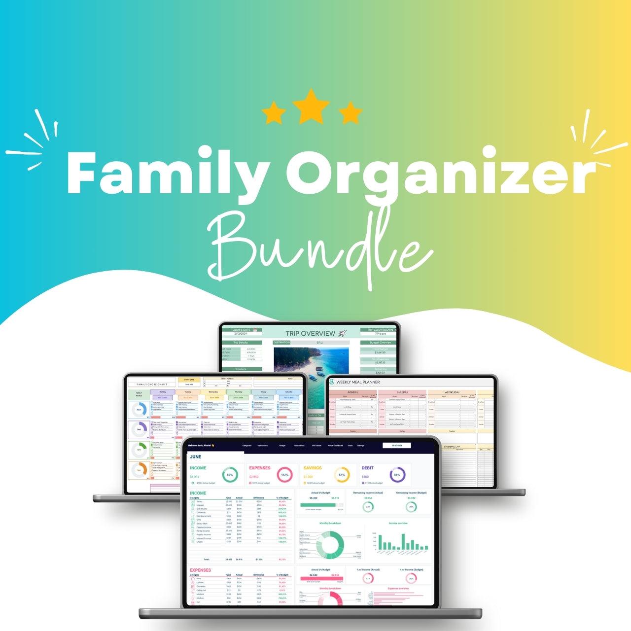 Ultimate Family Organizer Bundle - SimpleBudgetExcel