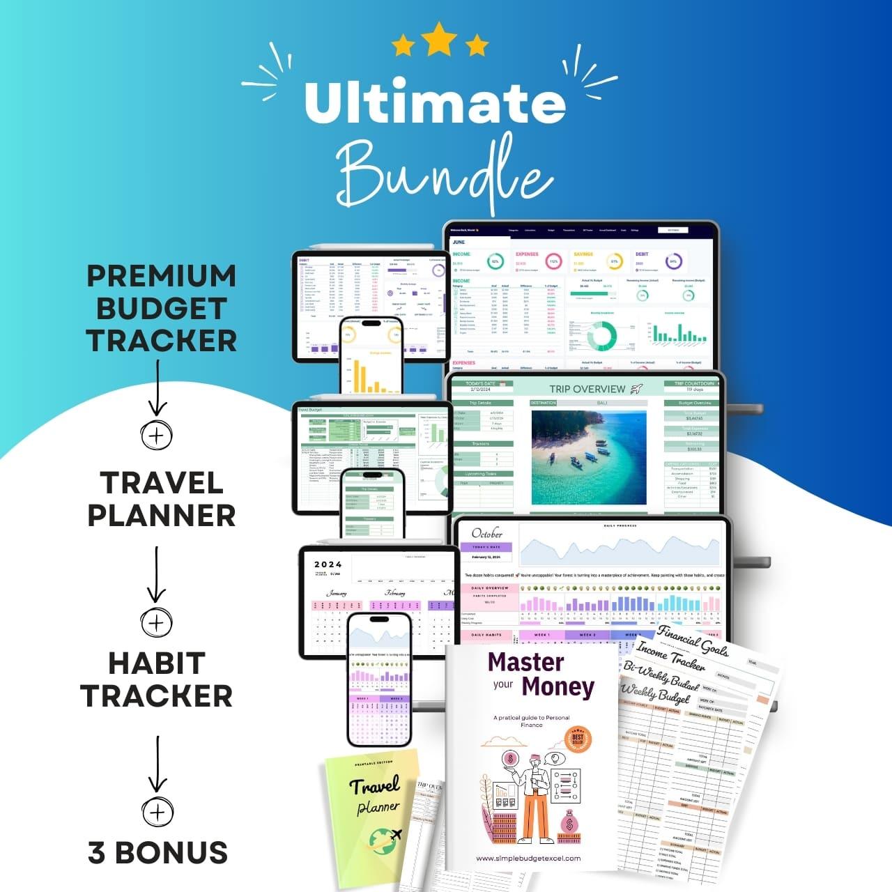 BEST VALUE! - Ultimate Bundle - SimpleBudgetExcel